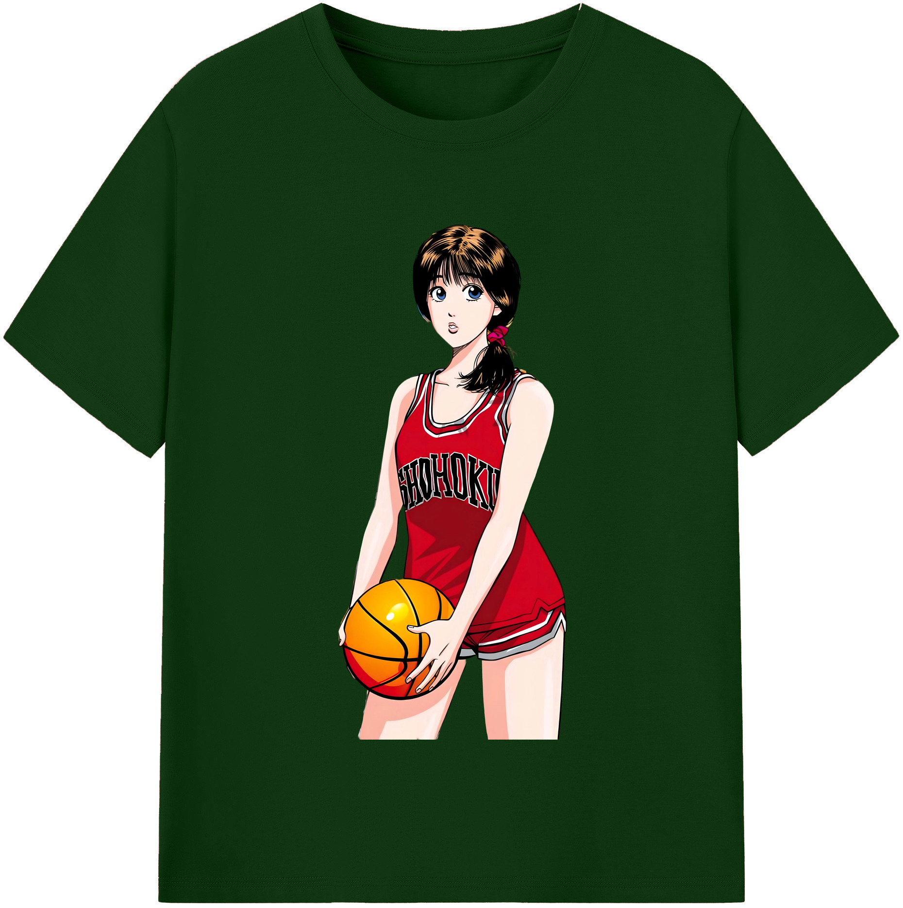SLAM DUNK／スラムダンク 綿100％半袖Tシャツ（フロントプリント）